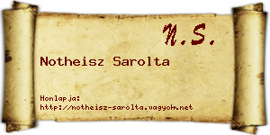 Notheisz Sarolta névjegykártya
